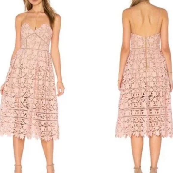Self-Portrait Dresses & Skirts - Self-Portrait Pink Azalea Dress Sz US4 UK8
